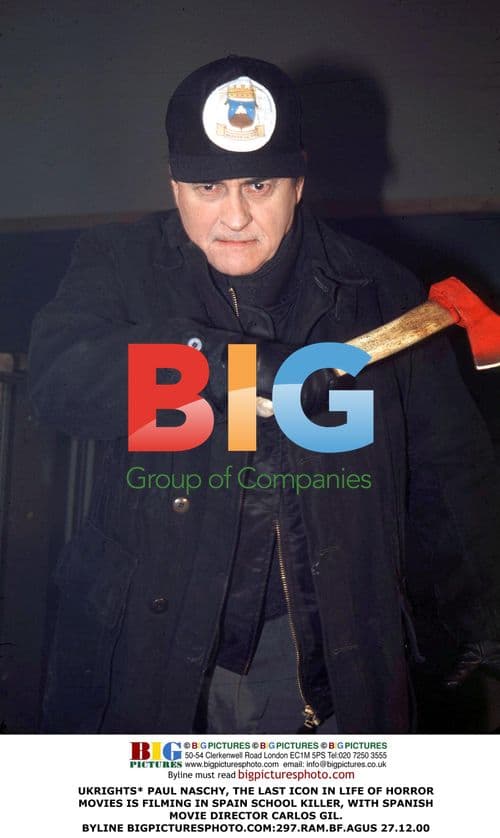 Paul Naschy filming horror movie in Spain