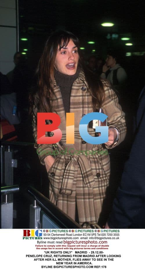 Penelope Cruz Returns from Madrid