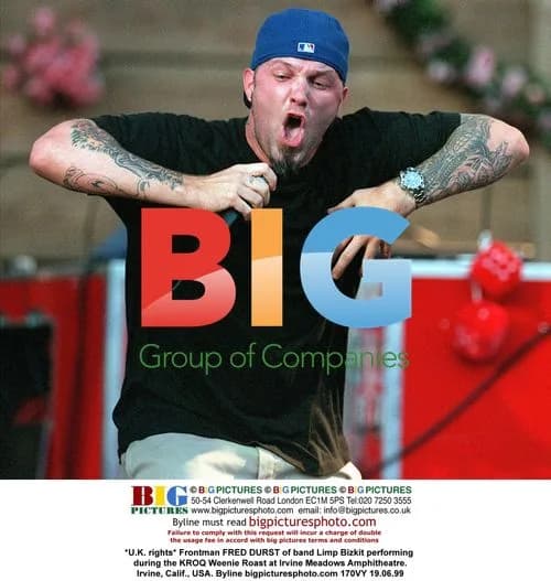 Fred Durst of Limp Bizkit performs at KROQ Weenie Roast