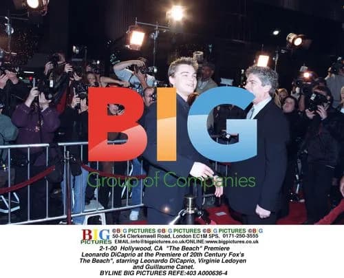 Leonardo DiCaprio at "The Beach" Premiere