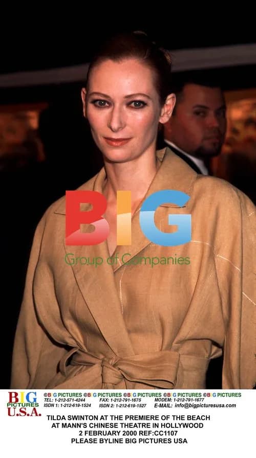 TILDA SWINTON AT THE BEACH PREMIERE