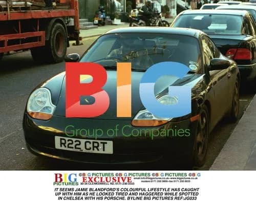 Jamie Blandford Spotted with Porsche in Chelsea