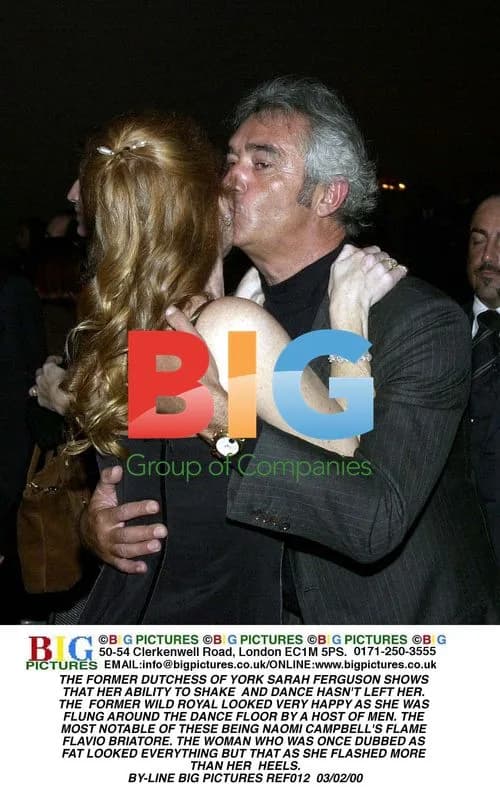 Sarah Ferguson Kisses Flavio Briatore
