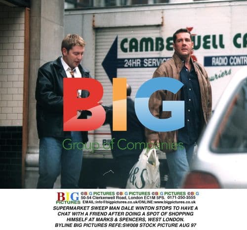 Dale Winton out shopping in London