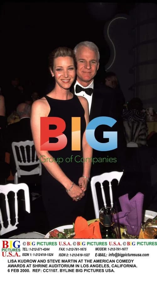 Lisa Kudrow and Steve Martin at American Comedy Awards