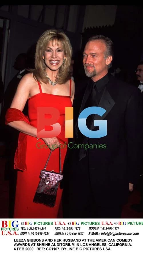 Leeza Gibbons and Husband at American Comedy Awards