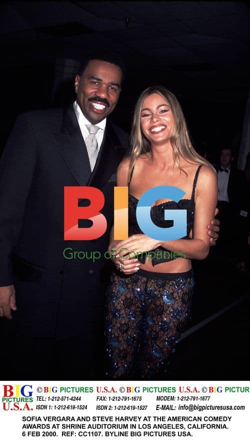 Sofia Vergara and Steve Harvey at American Comedy Awards