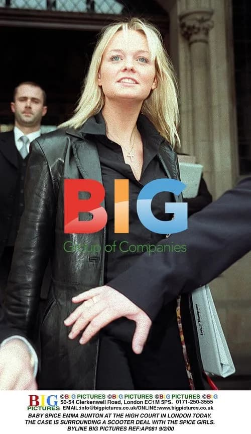 Baby Spice Emma Bunton at High Court in London
