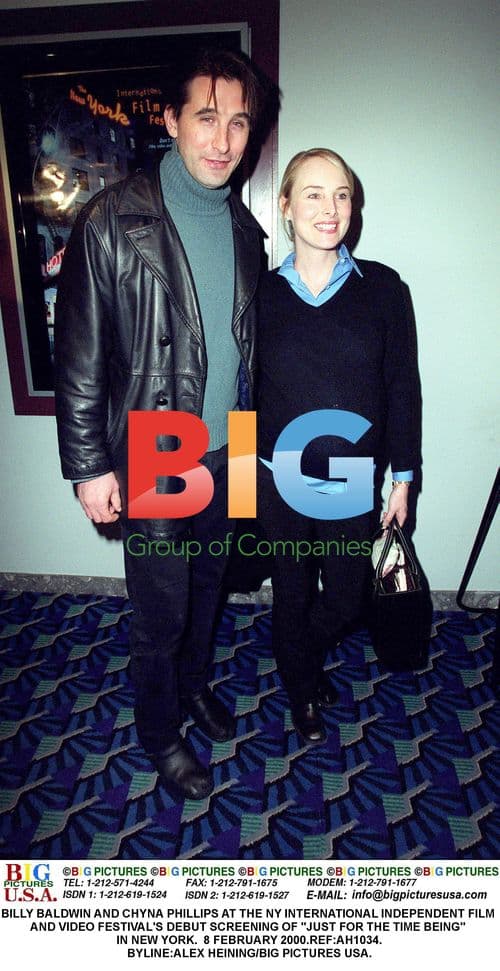 BILLY BALDWIN AND CHYNA PHILLIPS AT NY FILM FESTIVAL
