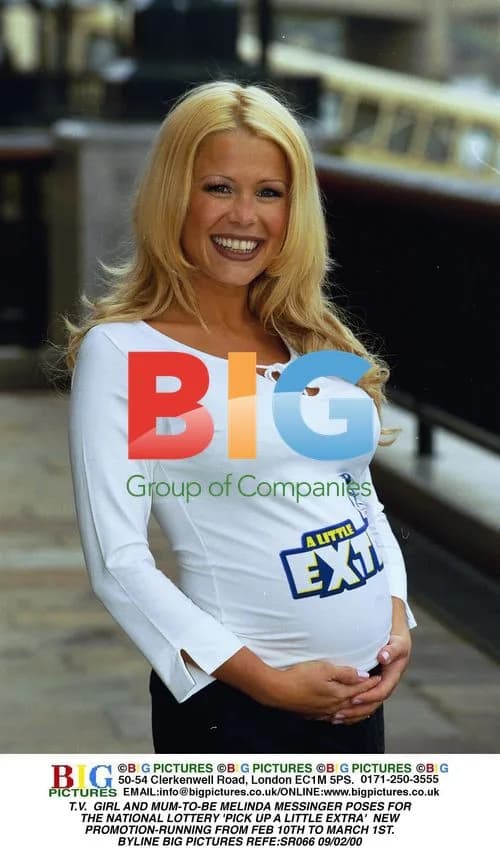 T.V. GIRL AND MUM-TO-BE MELINDA MESSINGER