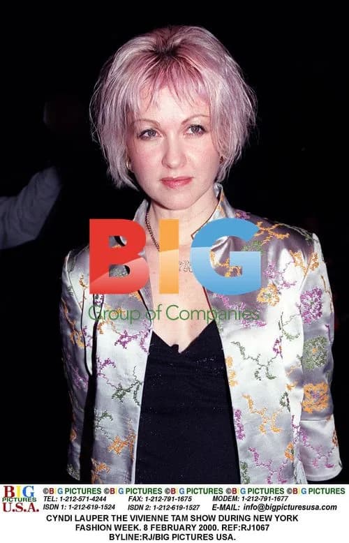 Cyndi Lauper at Vivienne Tam Fashion Show