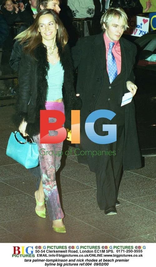 Tara Palmer-Tompkinson and Nick Rhodes at Beach Premiere