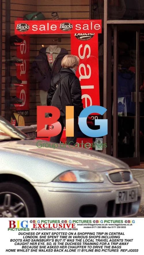 Duchess of Kent Shopping in London