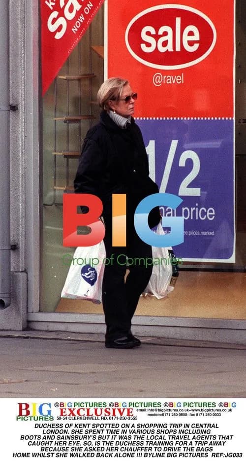 Duchess of Kent Shopping in London