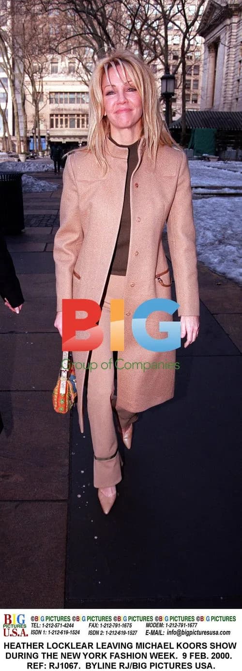 Heather Locklear Leaving Michael Koors Show