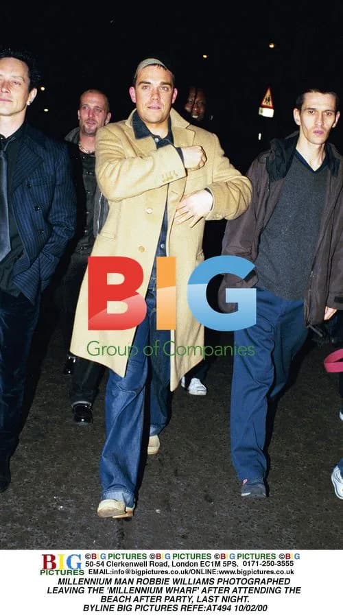 Robbie Williams Leaving Millennium Party