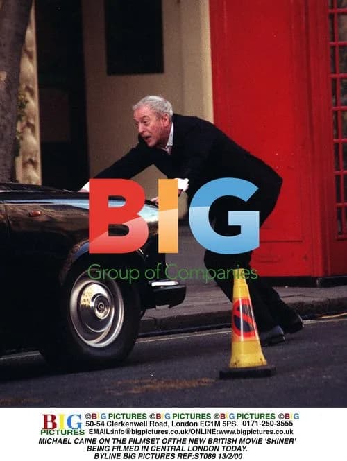 Michael Caine on Set of 'Shiner' in London