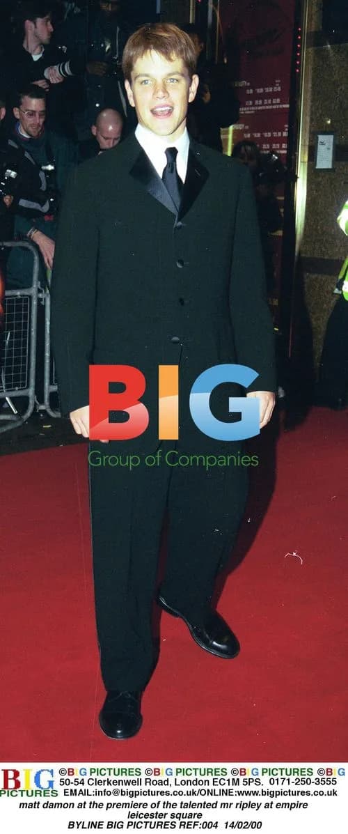 Matt Damon at "The Talented Mr Ripley" Premiere