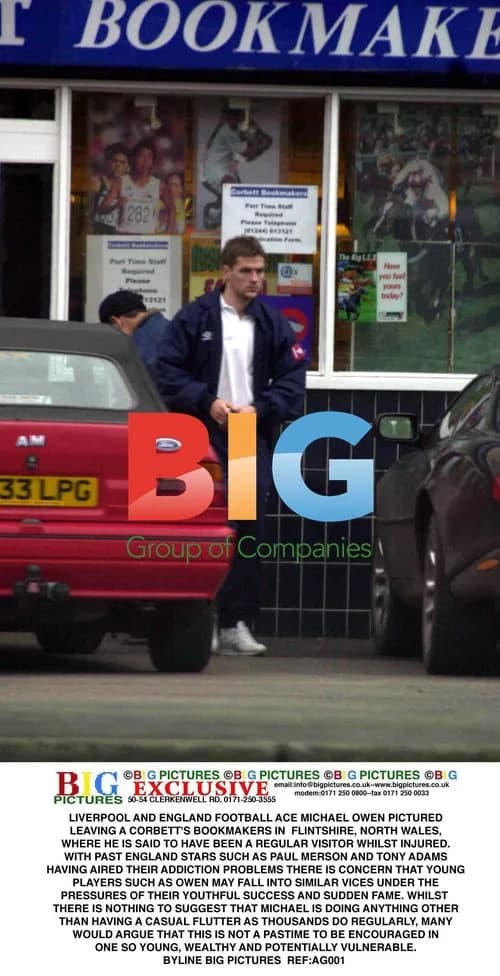 Michael Owen Leaving Bookmakers in North Wales