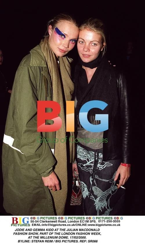 Jodie and Gemma Kidd at London Fashion Week