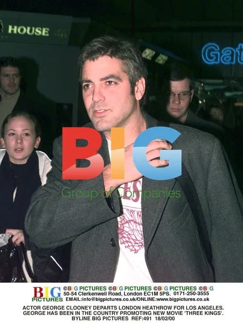 George Clooney departs London Heathrow