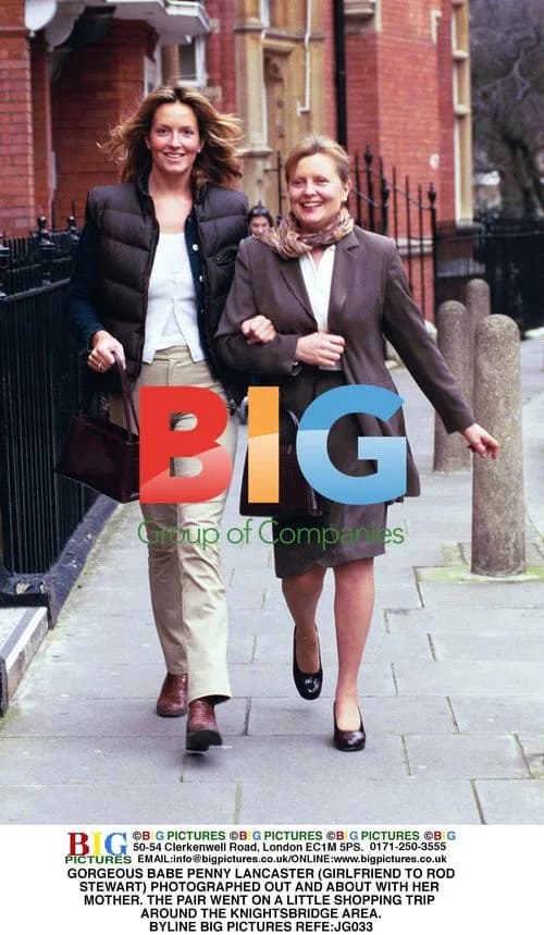 Penny Lancaster and mother shopping in Knightsbridge