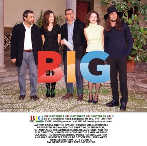 Laetitia Casta and Joaquin Cortes Promote Film "Gitano"