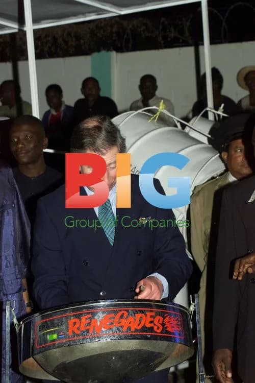 Prince Charles Visits Trinidad Steel Band
