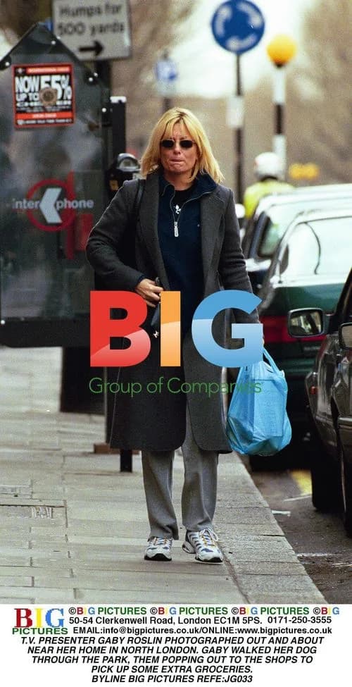 TV Presenter Gaby Roslin Out in North London