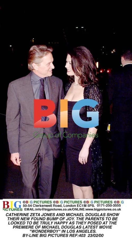 Catherine Zeta-Jones and Michael Douglas at movie premiere