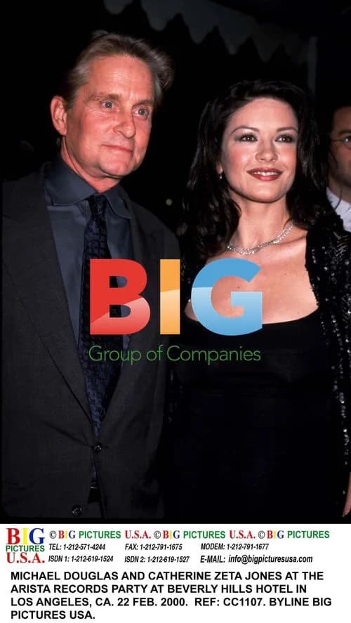 Michael Douglas and Catherine Zeta-Jones at Arista Party