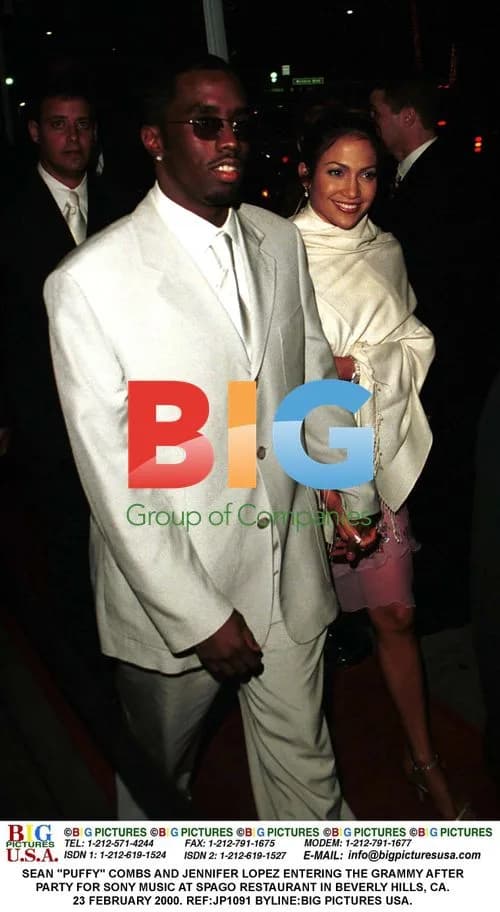 Jennifer Lopez and Sean Combs at Grammys After Party