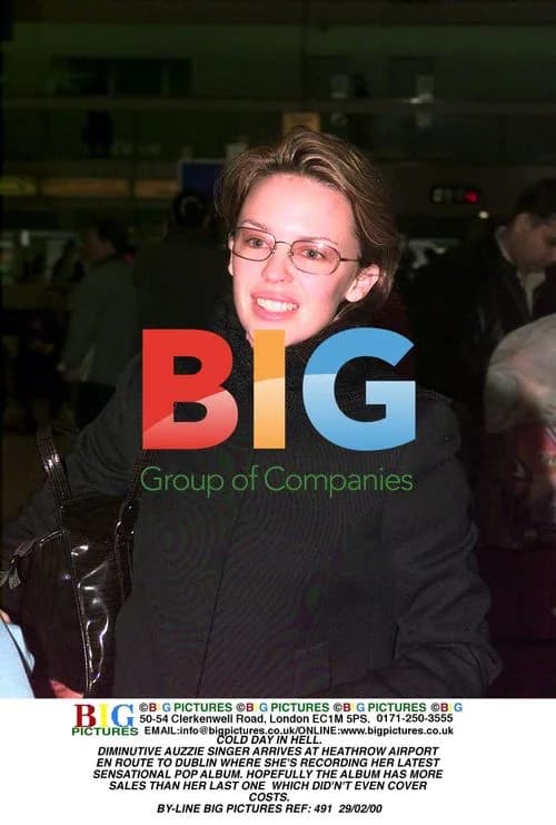 Kylie Minogue at Heathrow