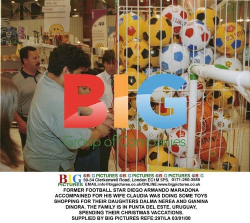 Diego Maradona Christmas Shopping