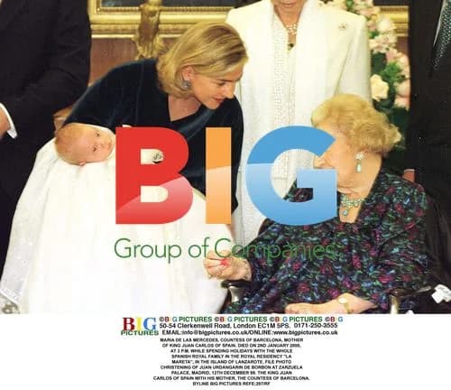 Countess of Barcelona with King Juan Carlos