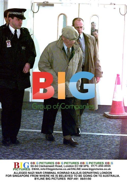 Alleged Nazi War Criminal Konrad Kalejs Departing London