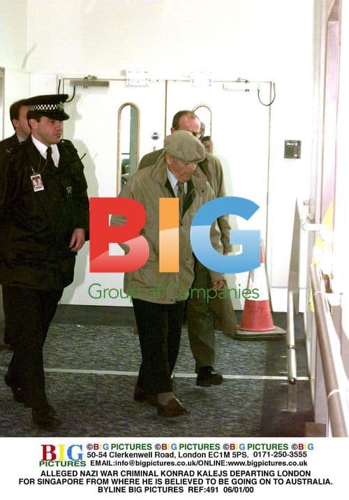 Alleged Nazi War Criminal Konrad Kalejs Departs London