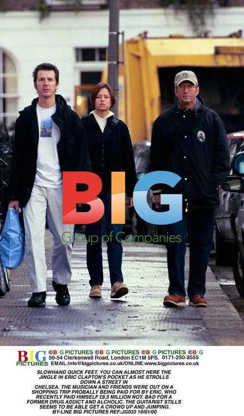 Eric Clapton Strolls in Chelsea