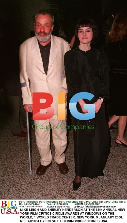 Mike Leigh and Shirley Henderson at Film Critics Circle Awards