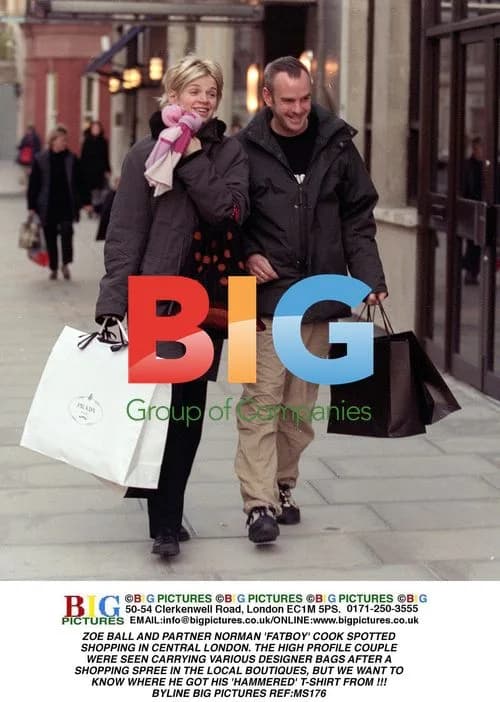 Zoe Ball and Norman Cook Shopping in London