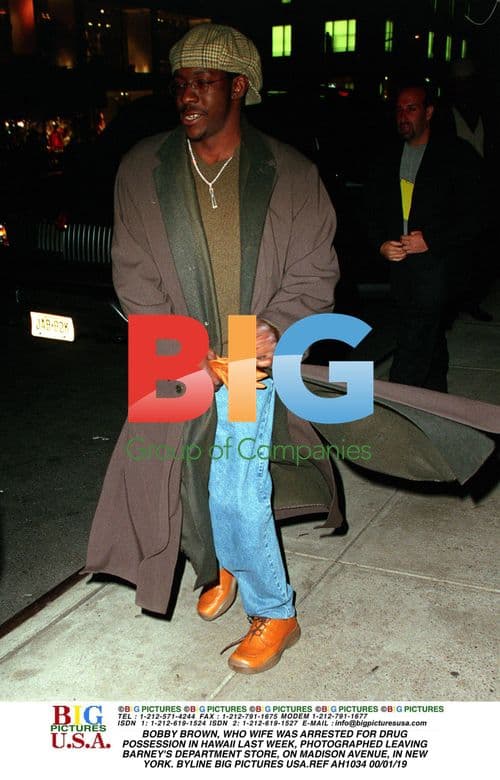 Bobby Brown Photographed Leaving Barney's