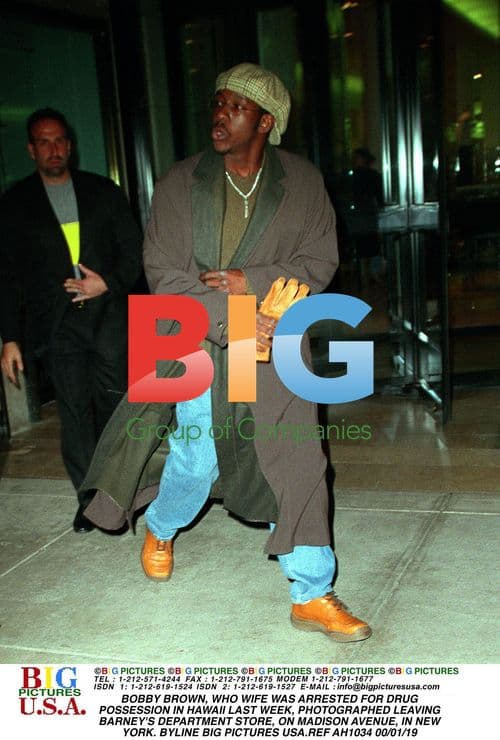 Bobby Brown Photographed Leaving Barney's in NYC