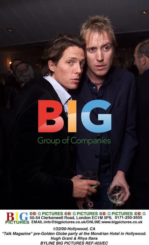 Hugh Grant & Rhys Ifans at 'Talk Magazine' pre-Golden Globe party