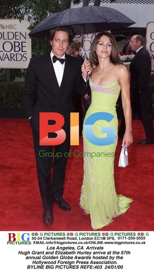 Hugh Grant and Elizabeth Hurley at 57th Golden Globes