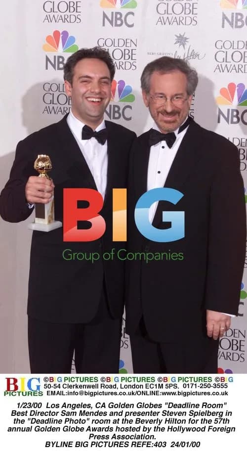Sam Mendes and Steven Spielberg at Golden Globes
