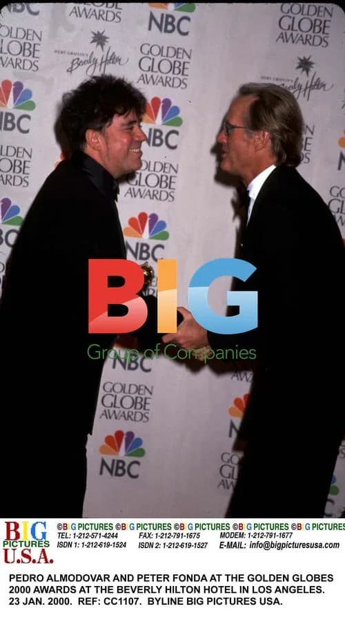 Almodovar and Fonda at Golden Globes 2000