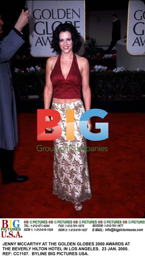 Jenny McCarthy at Golden Globes 2000
