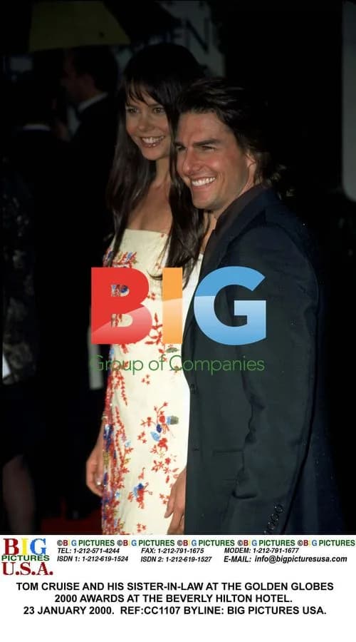 Tom Cruise and sister-in-law at Golden Globes 2000