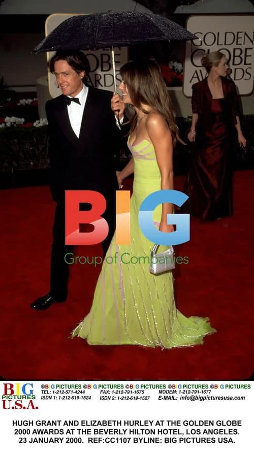 Hugh Grant and Elizabeth Hurley at Golden Globes 2000