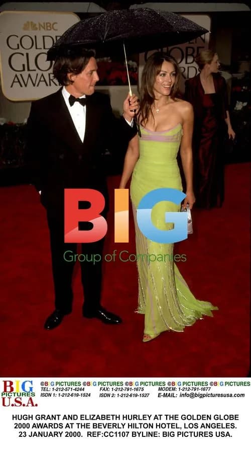 Hugh Grant and Elizabeth Hurley at Golden Globes 2000